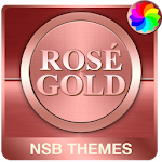 Cover Image of Tải xuống Rosé Gold theme for Xperia  APK