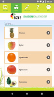 screenshot of Saisonkalender