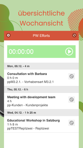 Personalwolke Project-Time Screen 2