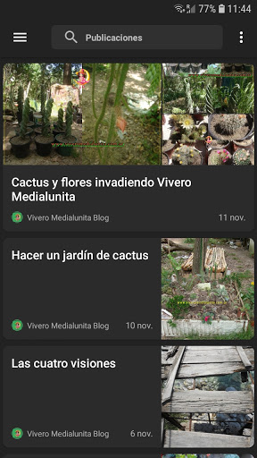 Android application Vivero Medialunita screenshort