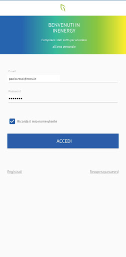 Android application MY InEnergyPuglia screenshort