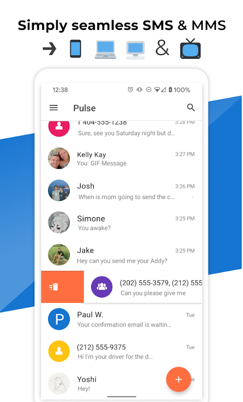 Pulse SMS (Phone/Tablet/Web)のおすすめ画像1