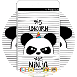 Black and Whtie Theme: Panda HD Wallpaper Android icon