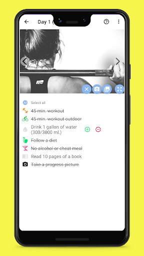 Android application 75 Hard ext. screenshort