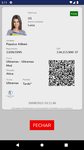 Android application Colégio Populus Atibaia screenshort