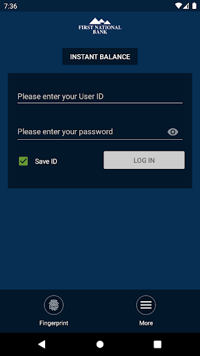 First Nat Mobile App Screen 2