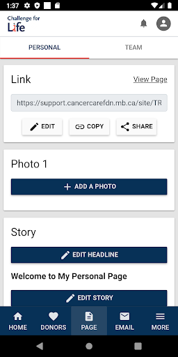 Challenge for Life Screen 2