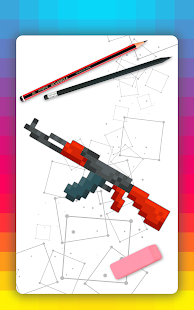 How to draw pixel weapons. Step by step lessons 1.2.5 APK screenshots 7