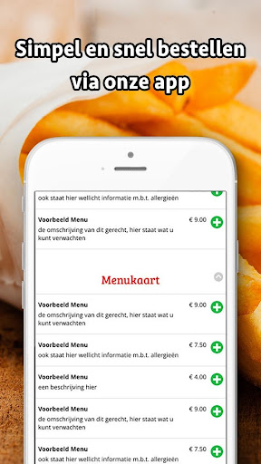 Android application Cafetaria Borgvliet Bergen op screenshort