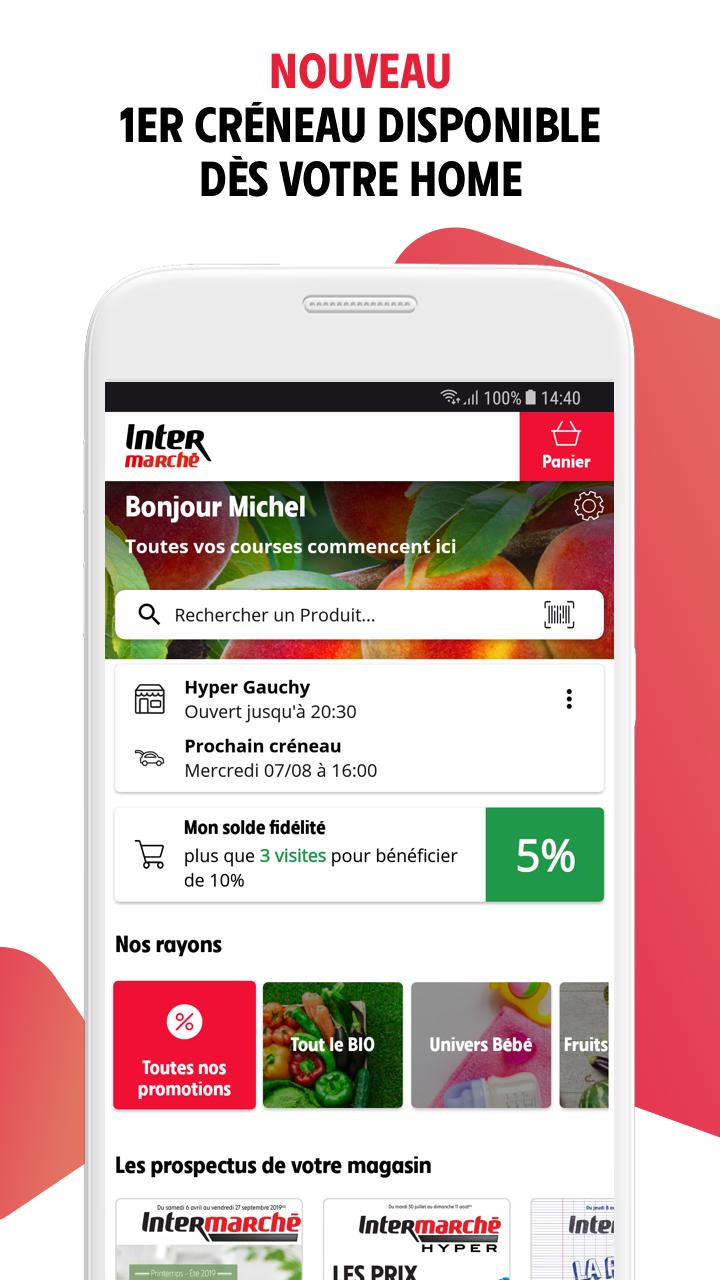 Android application Intermarché, Magasin & Services (Drive, Livraison) screenshort