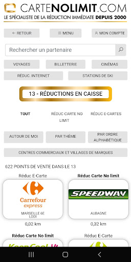 Carte No Limit Screen 2