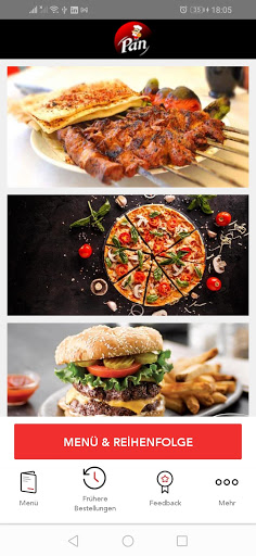 Android application Pan Café Restaurant screenshort