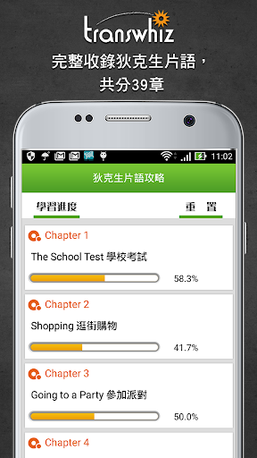 Android application 狄克生片語攻略 screenshort