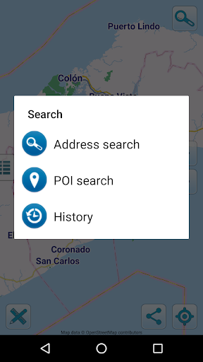 Map of Panama offline Screen 2