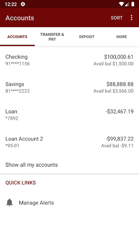 Peoples Bank & Trust Screen 3