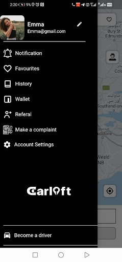 Android application Carlift screenshort