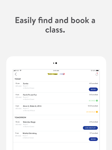Screenshot of FitnessU and iRock Fitness