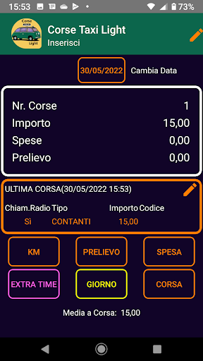 Corse Taxi Light Screen 3