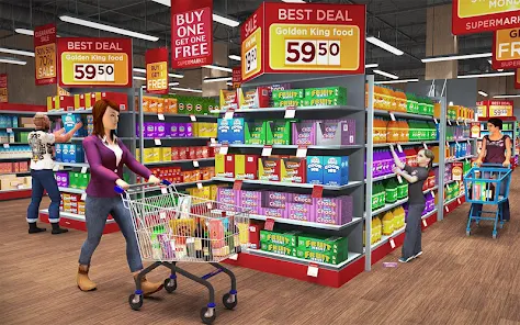 Supermercado Compras e Caixa - Jogo grátis para possuir sua loja
