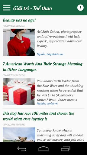 Tin tức song ngữ