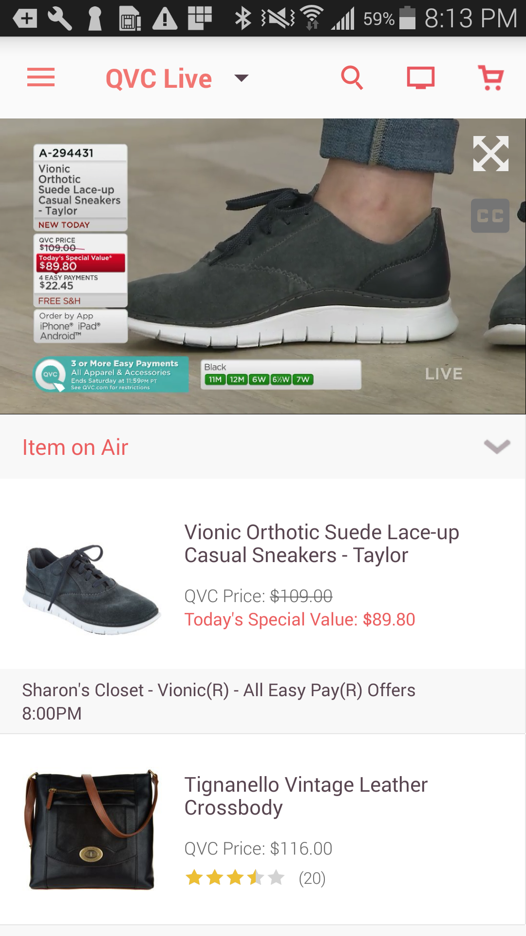 Android application QVC Mobile Shopping (US) screenshort