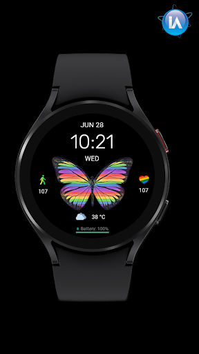 Butterfly Watchface Screen 3