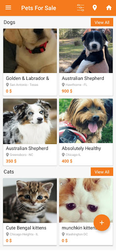 Buy & Sell Puppies Classified Screen 2