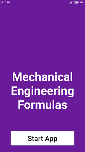 Android application Mechanical Engineering Formula screenshort