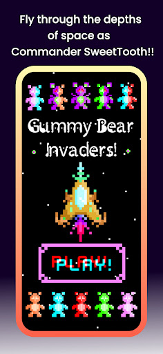 Android application Gummy Bear Invaders screenshort