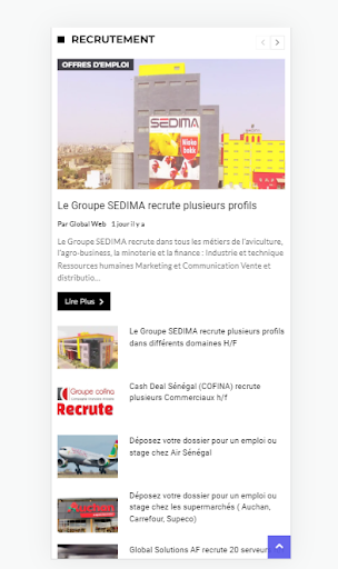 Global web emploi Screen 3