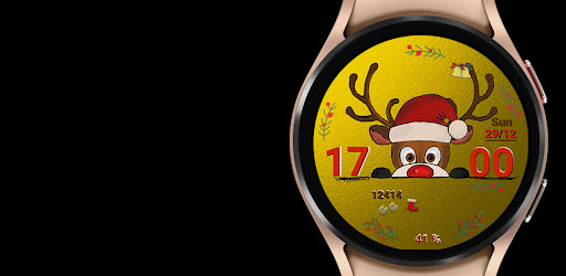 Christmas Deer WF (Gold) Screenshot 4 - AppWisp.com