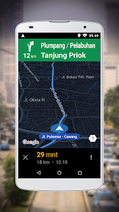 Navigasi di Google Maps Go