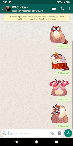 Cat stickers for WhatsApp Screen 3