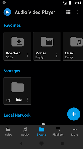 Android application Audio Video Player screenshort
