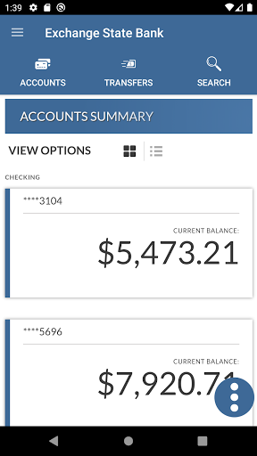 Exchange State Bank IA Screen 2