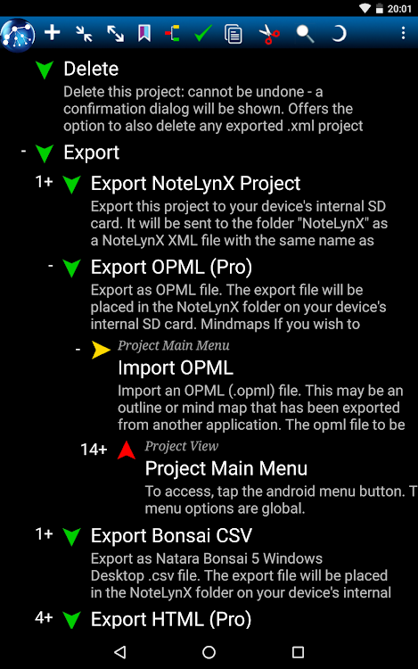 NoteLynX Pro Outliner Mindmap - 8.12.7 - (Android)