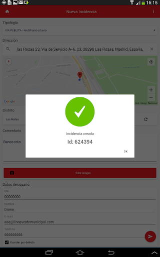 LiVe Gestión de incidencias