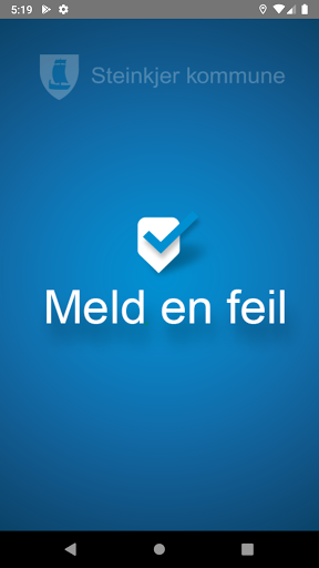 Android application Meld en feil – Steinkjer kommu screenshort