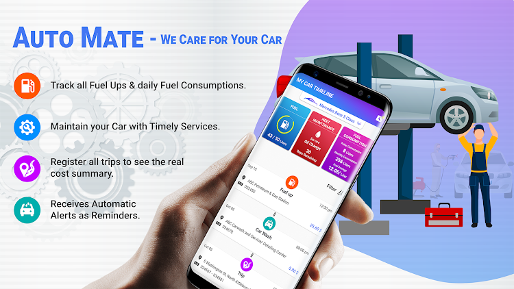 Auto Mate: Car Log, Fuel Price - 1.0.1 - (Android)