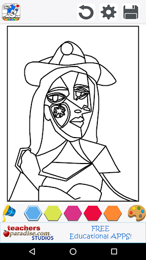 Picasso Coloring for Adults