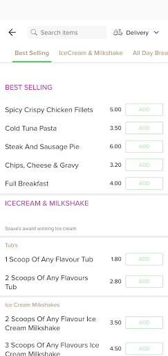 Lows Takeaway Screen 3