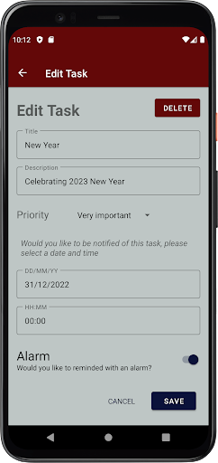 Android application Uniwok screenshort