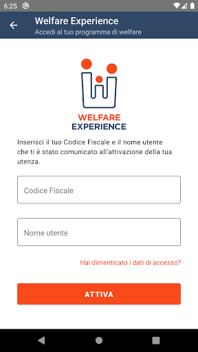 Welfare Experience Screen 2