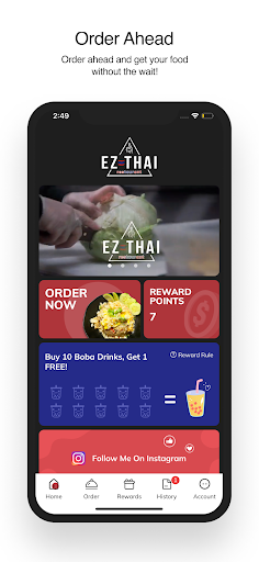 Android application EZ Thai Restaurant screenshort