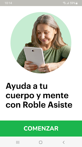 Android application Roble Asiste screenshort