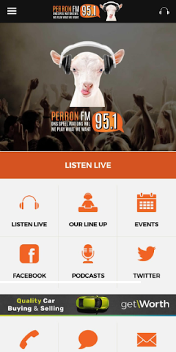 Android application PerronFM 95.1 screenshort