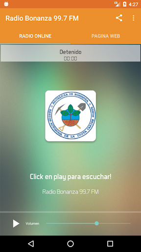 Android application Radio Bonanza 99.7 FM screenshort
