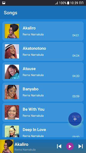 Android application Rema Namakula songs lyrics screenshort