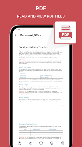 Document Reader: PDF, XLS, Doc Screen 3