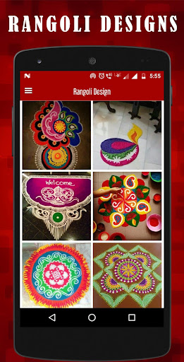 Android application Latest Rangoli designs screenshort